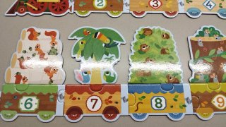 Puzzle Djeco 20 piezas animales tren