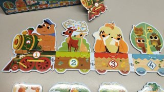 Puzzle Djeco 20 piezas animales tren