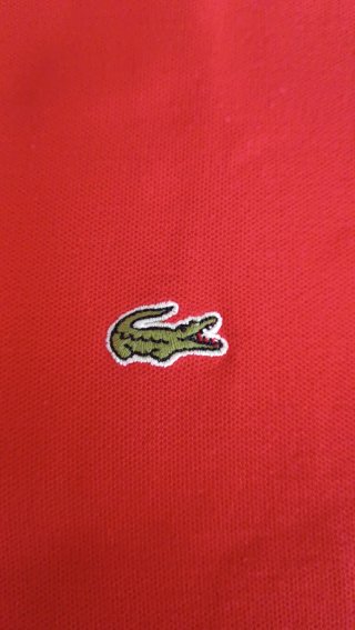 Polo Lacoste Rojo Hombre