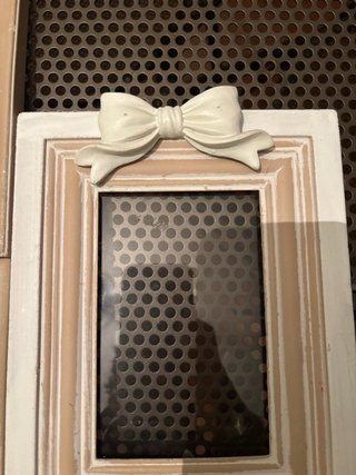 Cornice portafoto tripla beige e bianca