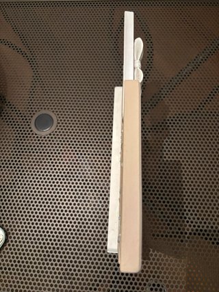 Cornice portafoto tripla beige e bianca
