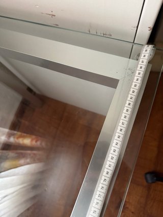 Mesa escritorio cristal y metal
