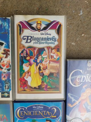 Lote 7 Películas VHS Disney Clásicos