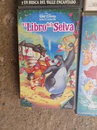 Lote 7 Películas VHS Disney Clásicos