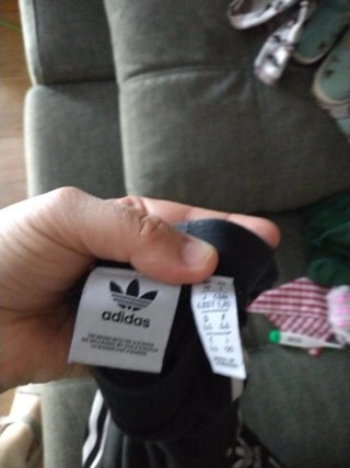 Mallas Adidas Negras con Rayas Blancas