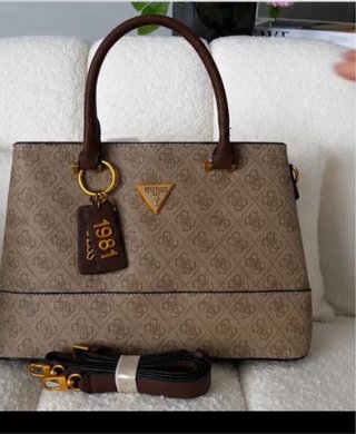 Bolso Guess Beige y Marrón