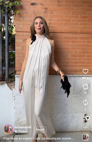 Vestido largo Zara beige talla única