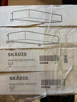 4 x SKÅDIS IKEA Estantería Pared
