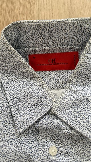 Camisa Carolina Herrera Hombre Gris