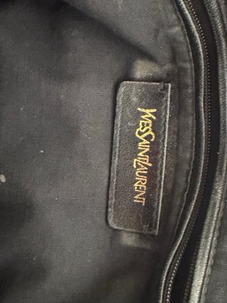 Bolso Yves Saint Laurent YSL Negro Dorado