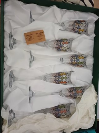 Calice di champagne Gaudi fatto a mano