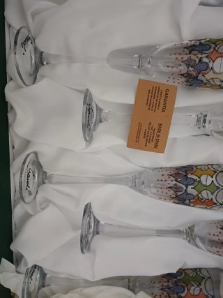 Calice di champagne Gaudi fatto a mano