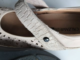 Zapatos de piel Calzamedici beige