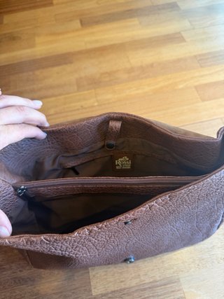 Bolso de hombre Rossi Firenze, de cuero natural