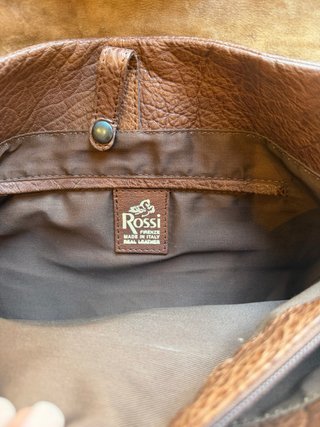 Bolso de hombre Rossi Firenze, de cuero natural