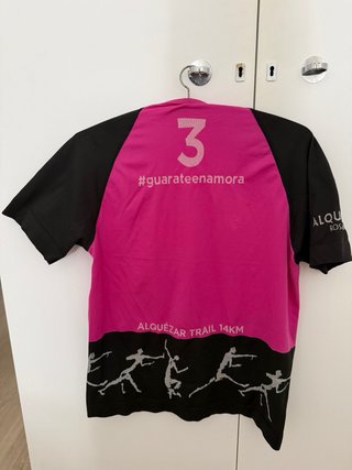 Camiseta Trail Running Sport HG Rosa y Negra