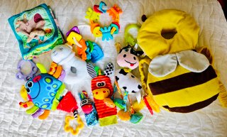 Lote Juguetes Bebé Peluche y Sonajeros