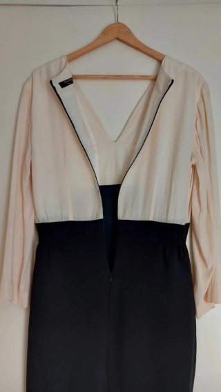 Vestido Nice Things negro y blanco