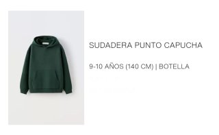 ZARA Sudadera Punto T.9/10