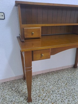 Escritorio buró de madera