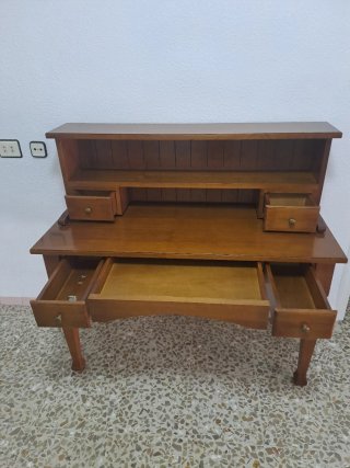 Escritorio buró de madera