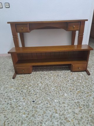 Escritorio buró de madera