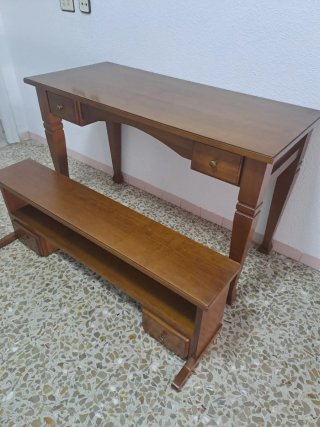 Escritorio buró de madera