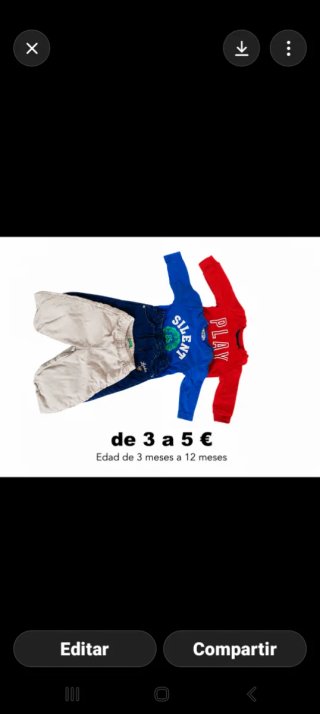 Conjunto ropa bebé 3-12 meses