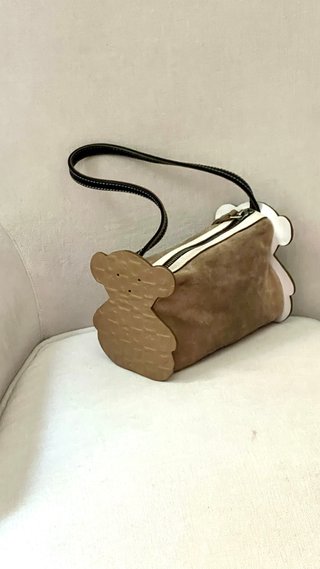 Bolso Tous Oso Beige y Azul Pequeño