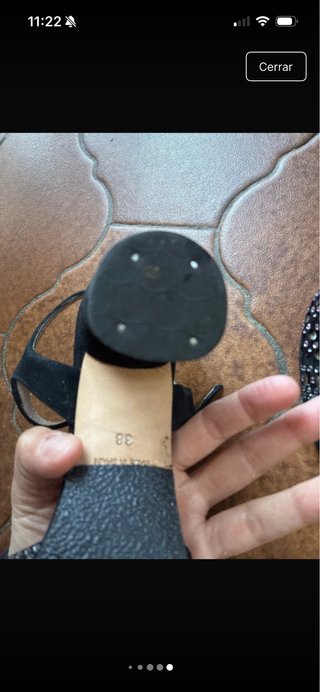 Sandalias de tacón negras