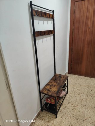 Zapatero banco perchero entrada