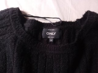 Jersey de señora negro manga larga