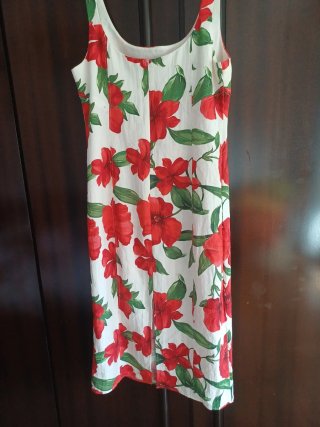 Vestido MNG Estampado Flores Rojas