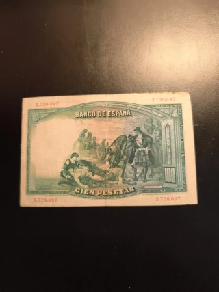 Billetes 100 Pesetas España 1925