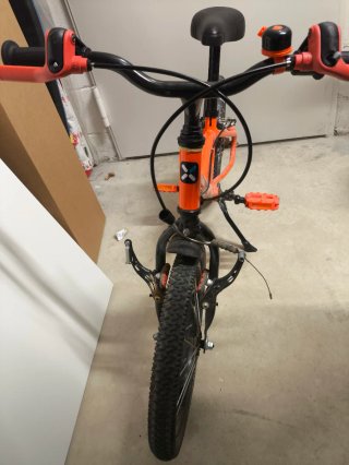 Bici infantil naranja 16 pulgadas Decathlon