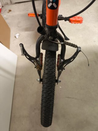 Bici infantil naranja 16 pulgadas Decathlon