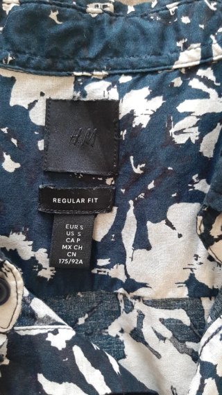 Camisa Hawaiana H&M Manga Corta Talla M