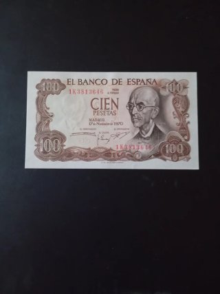 Billete 100 pesetas 1970 Manuel de Falla
