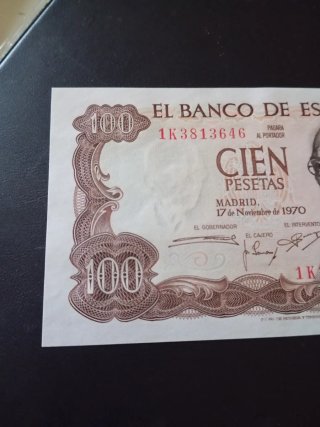 Billete 100 pesetas 1970 Manuel de Falla
