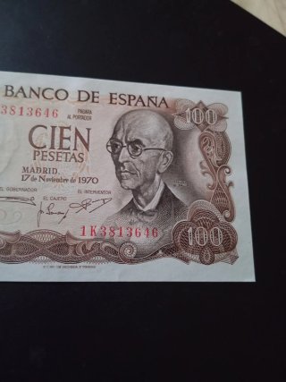 Billete 100 pesetas 1970 Manuel de Falla