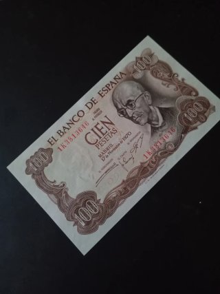 Billete 100 pesetas 1970 Manuel de Falla