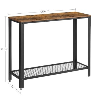 Mueble recibidor madera y metal