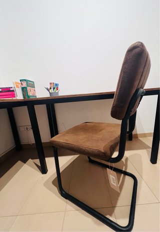 Escritorio Esquinero Industrial en L + Silla