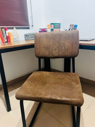 Escritorio Esquinero Industrial en L + Silla