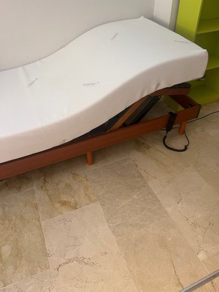 Cama articulada 90cm con colchón Tempur