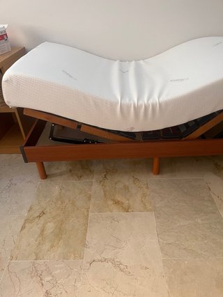 Cama articulada 90cm con colchón Tempur