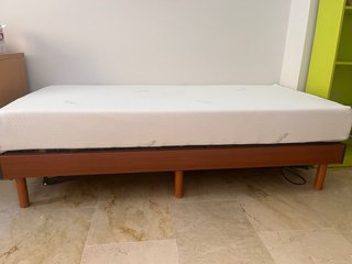 Cama articulada 90cm con colchón Tempur