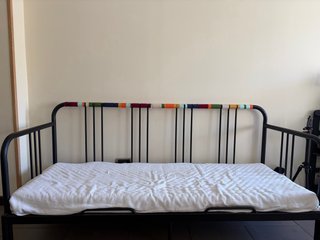 Sofá Cama Extensible Ikea Negro