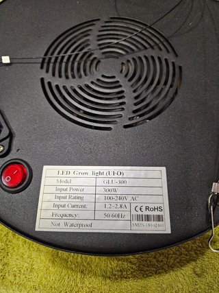 2 Luces LED Cultivo 150w y 300w