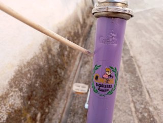 Bicicleta Confersil Morada y Blanca